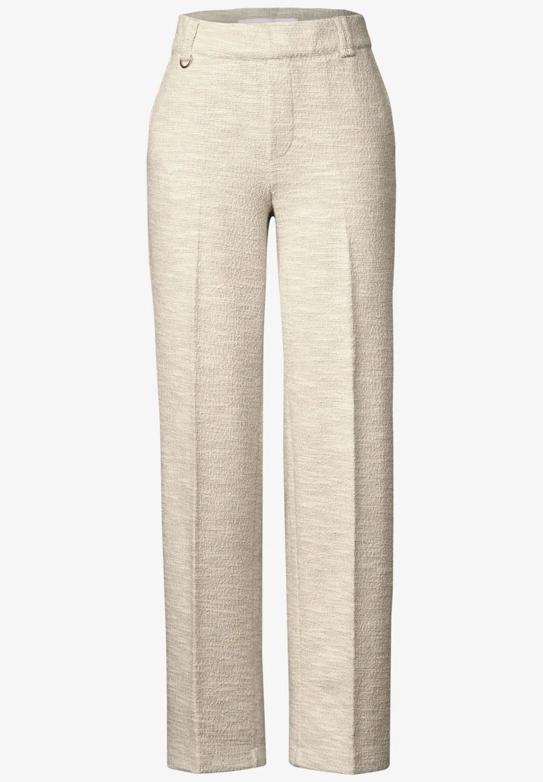 Street One Studio Straight Leg Hose - Sheer Beige Melange