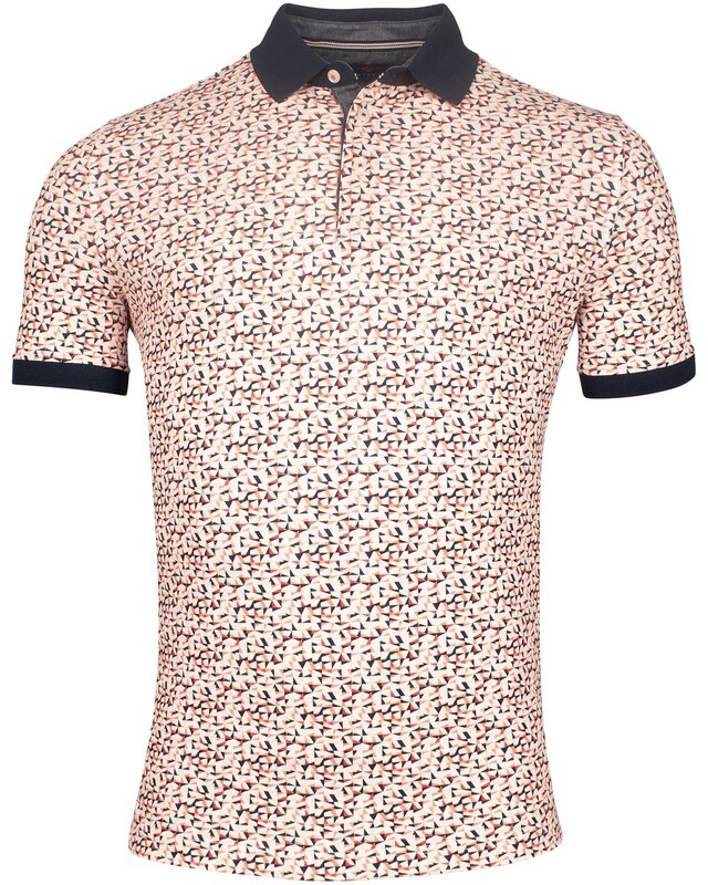 Baileys Piqué Poloshirt "Mosaic" - Light Coral