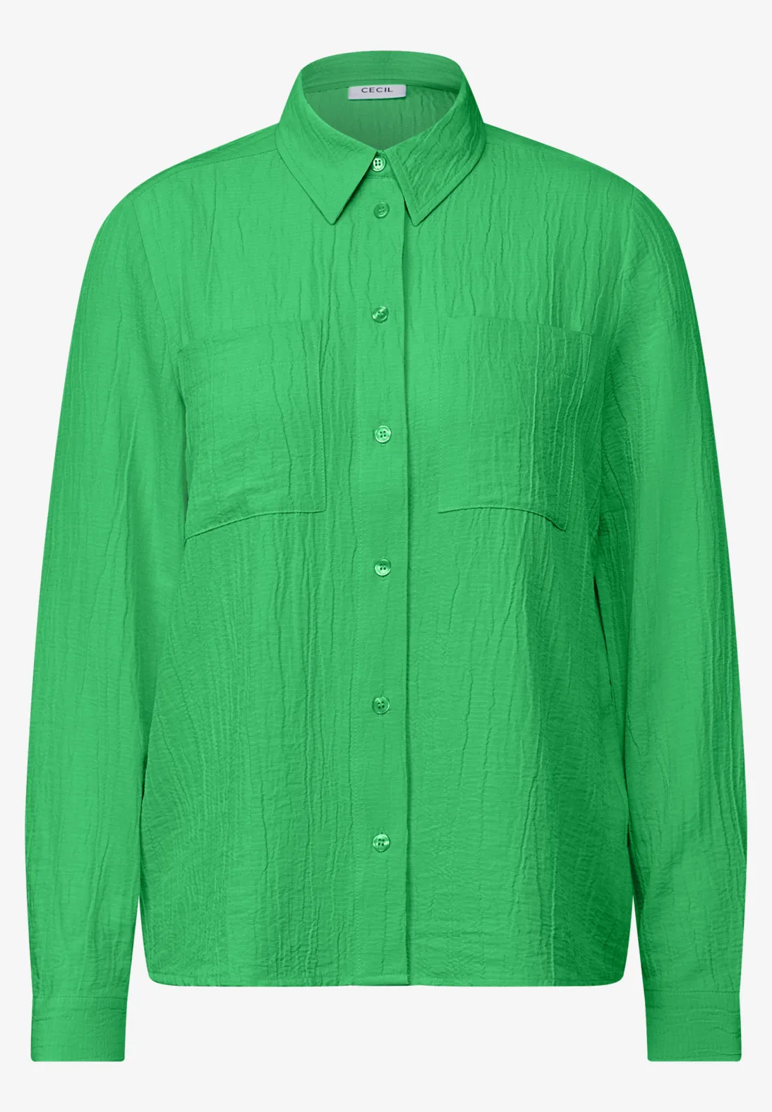 Cecil Strukturbluse - Iced Neon Green