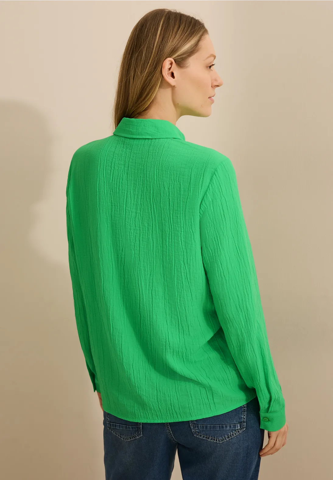 Cecil Strukturbluse - Iced Neon Green