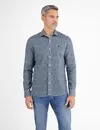 Lerros Leinenmix Hemd mit Print - Crispy Blue