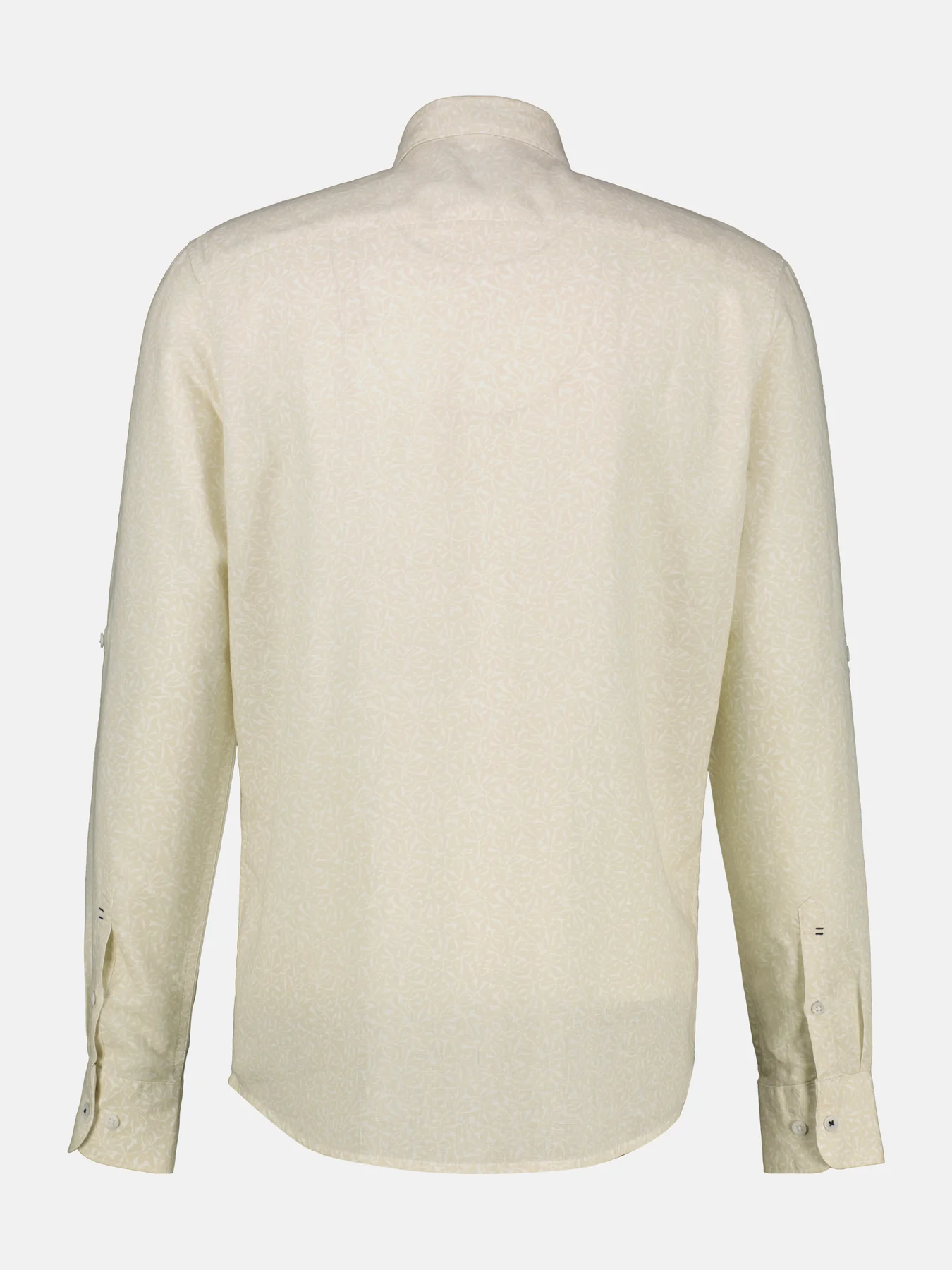 Lerros Leinenmix Hemd mit Print - White