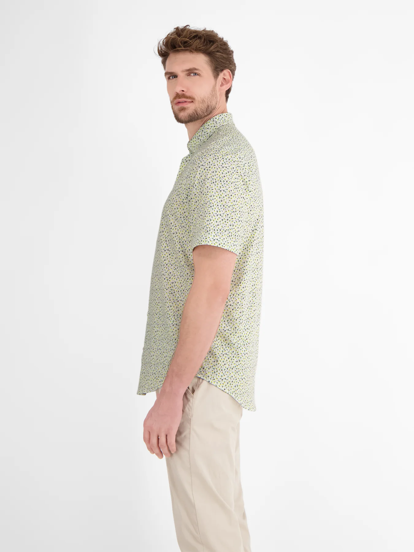 Lerros Jersey Kurzarm Print Shirt - White