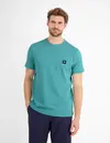 Lerros T-Shirt in Waffle Piqué - Coastal Blue