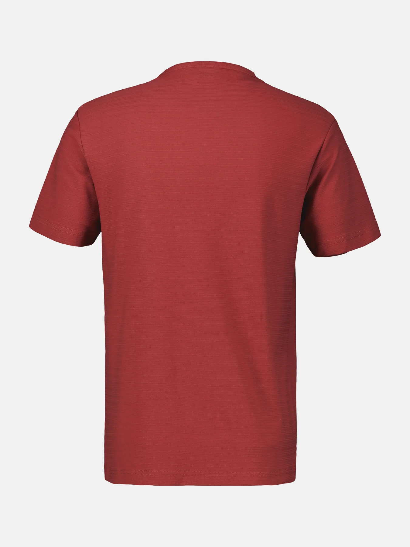 Lerros Structured T-Shirt with Chestprint - Earth Red
