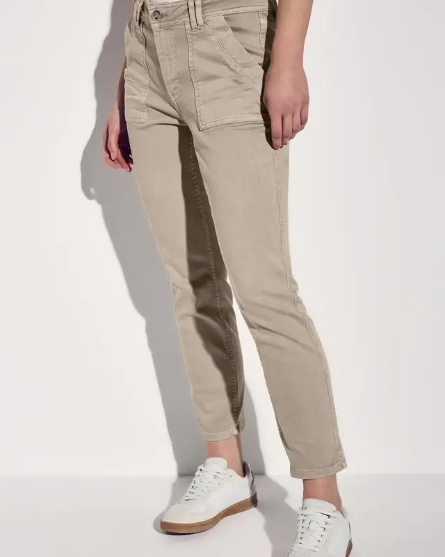 Street One Cargo Look Jeans - Beige Washed