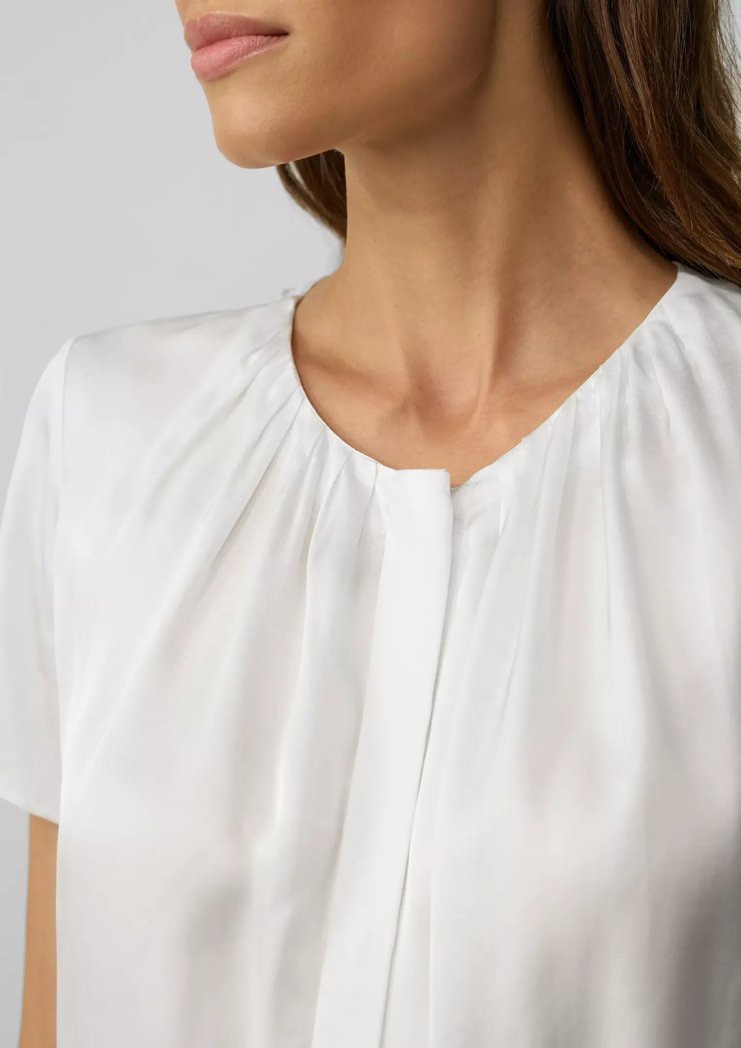 S. Oliver Satin Blouse - Cream