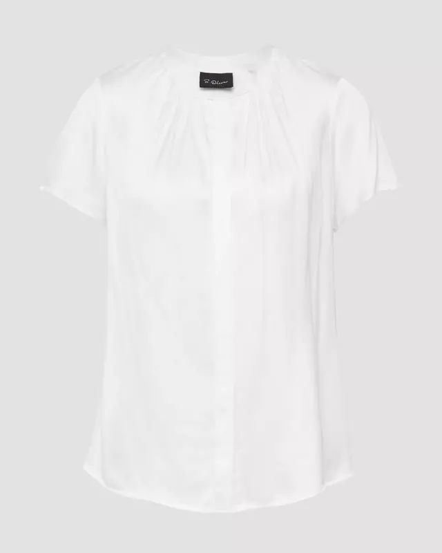 S. Oliver Satin Bluse - Cream