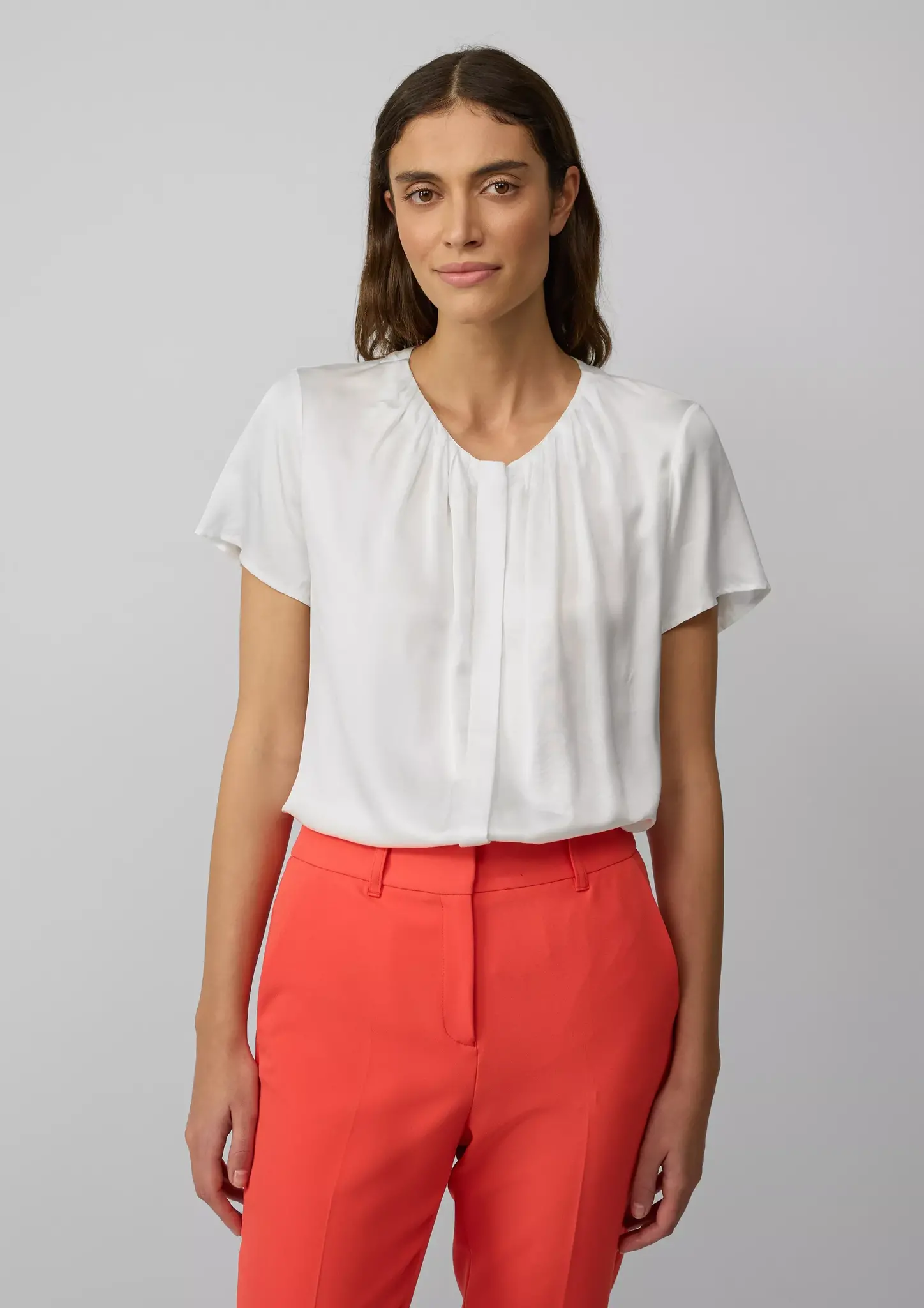 S. Oliver Satin Blouse - Cream