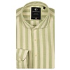 Modern Fit Overhemd Structuur Streep - Apple Green