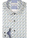 Giordano Satin Stretch Overhemd Flower- Apple Green