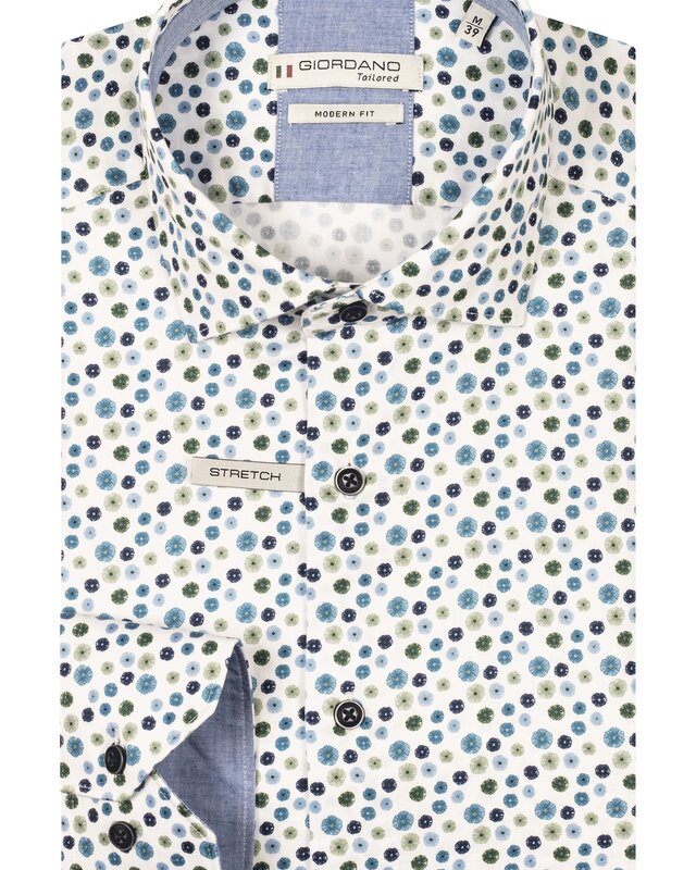 Giordano Satin Stretch Overhemd - Apple Green