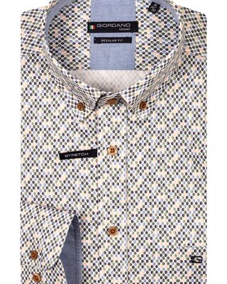 Giordano Short Sleeve Satin Stretch Shirt - Apple Green