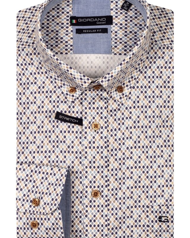 Giordano Kurzarm Satin Stretch Hemd - Navy