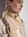 Street One Color Gradient Scarf - Cotton Beige