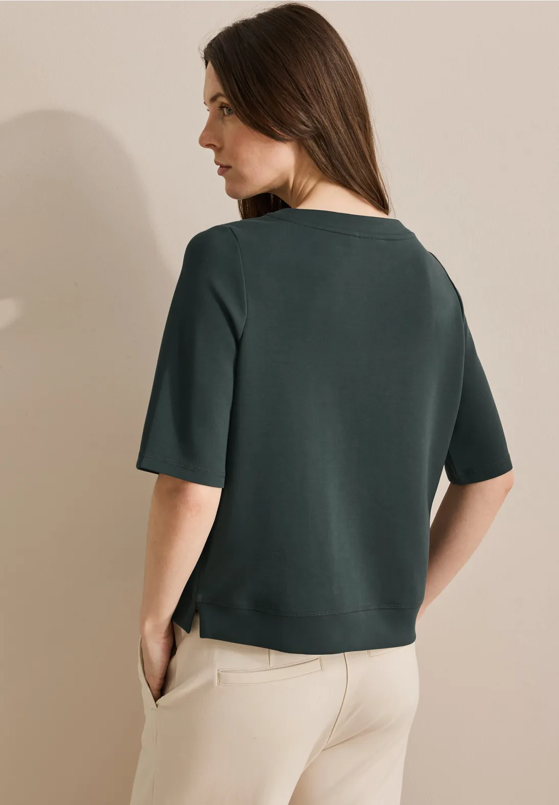 Cecil Shortsleeve Sweatshirt - Slate Khaki