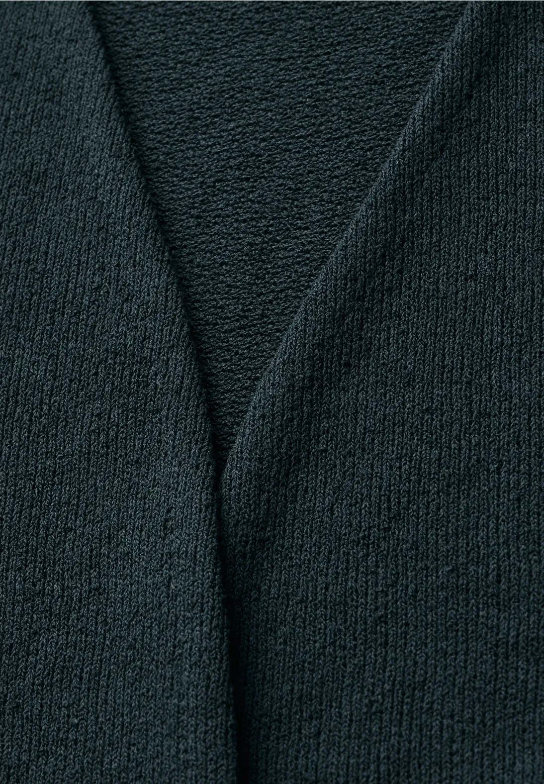 Street One Gebreid Vest Nette - Hunter Green