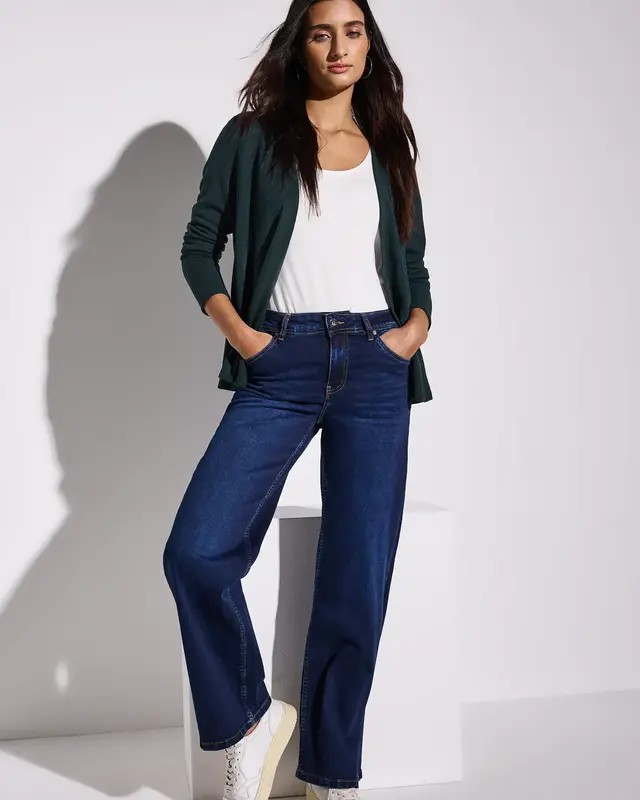 Street One Knit Cardigan Nette - Hunter Green