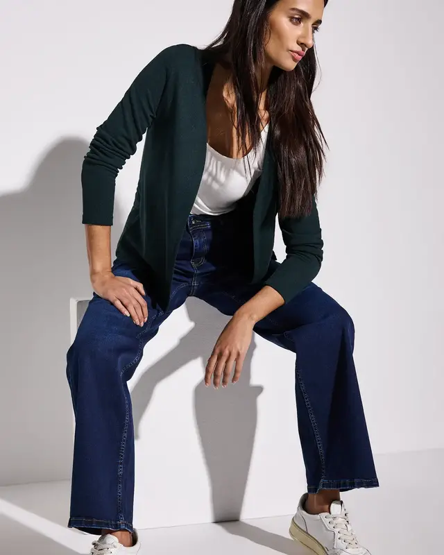 Street One Knit Cardigan Nette - Hunter Green