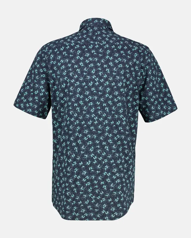 Lerros Jersey Kurzarm Print Shirt - Coastal Blue