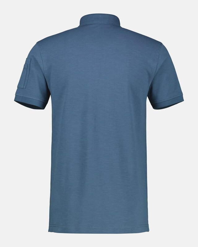 Lerros Poloshirt in Piqué Kwaliteit - Crispy Blue