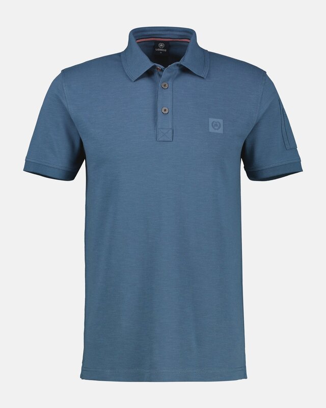 Lerros Poloshirt in Piqué Kwaliteit - Crispy Blue