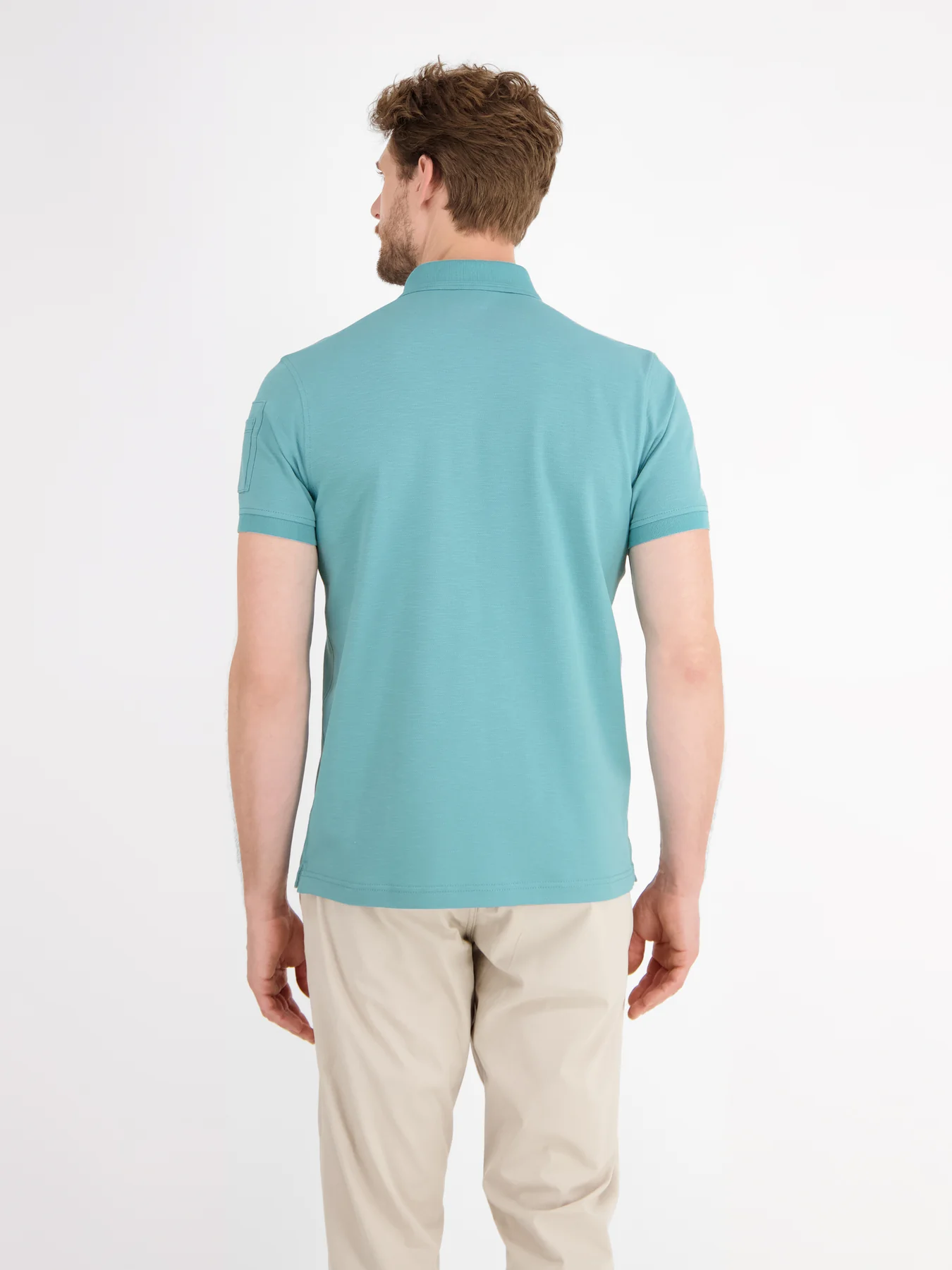 Lerros Poloshirt in Piqué Kwaliteit - Coastal Blue