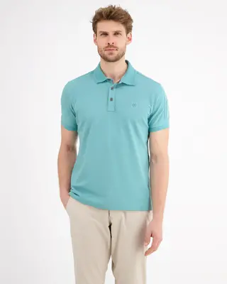 Lerros Poloshirt in Piqué Kwaliteit - Coastal Blue