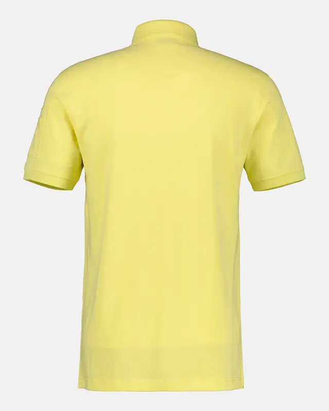 Lerros Poloshirt mit Piqué Struktur - Faded Yellow