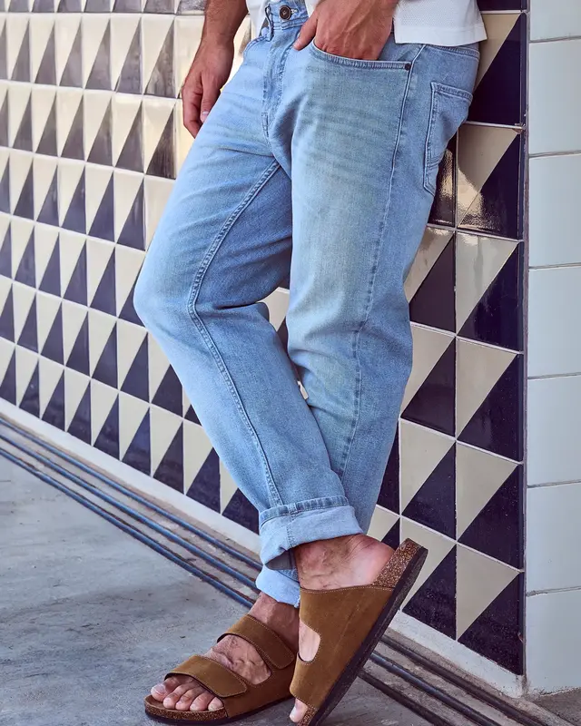 Lerros Denim Conlin, Slim Fit - Light Blue Used Wash