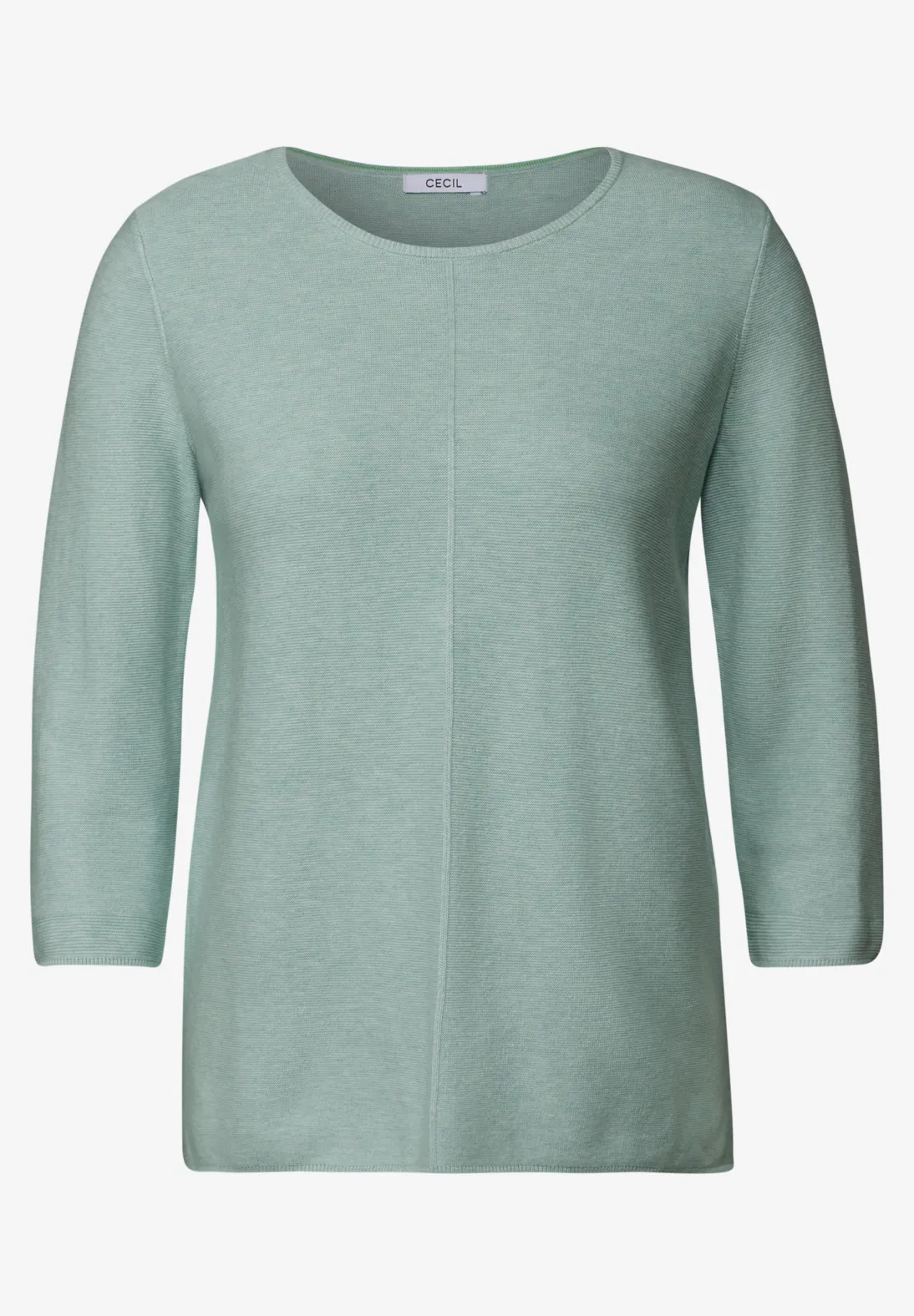 Cecil Struktur Pullover - Cool Salvia Melange