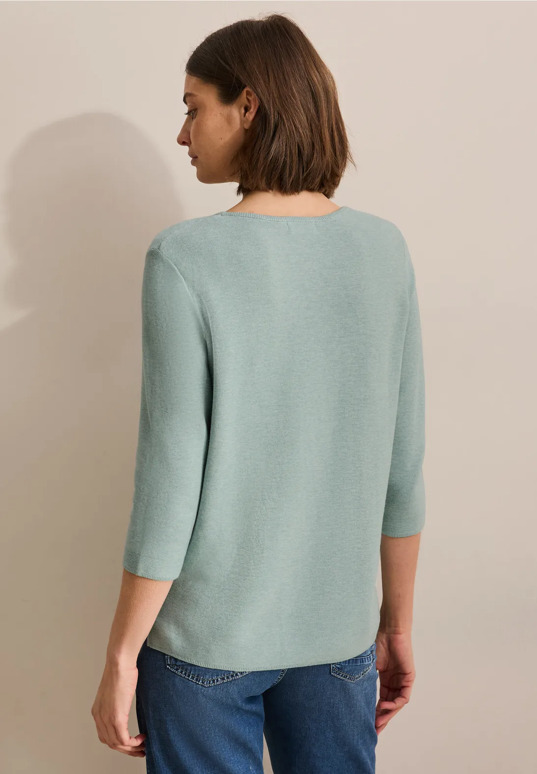 Cecil Structured Jumper - Cool Salvia Melange