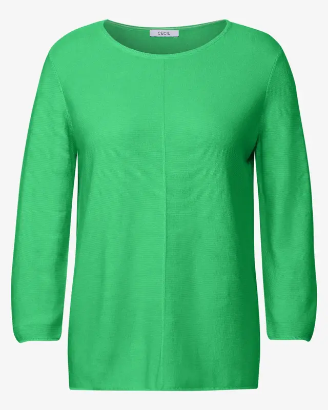 Cecil Struktur Pullover - Iced Neon Green