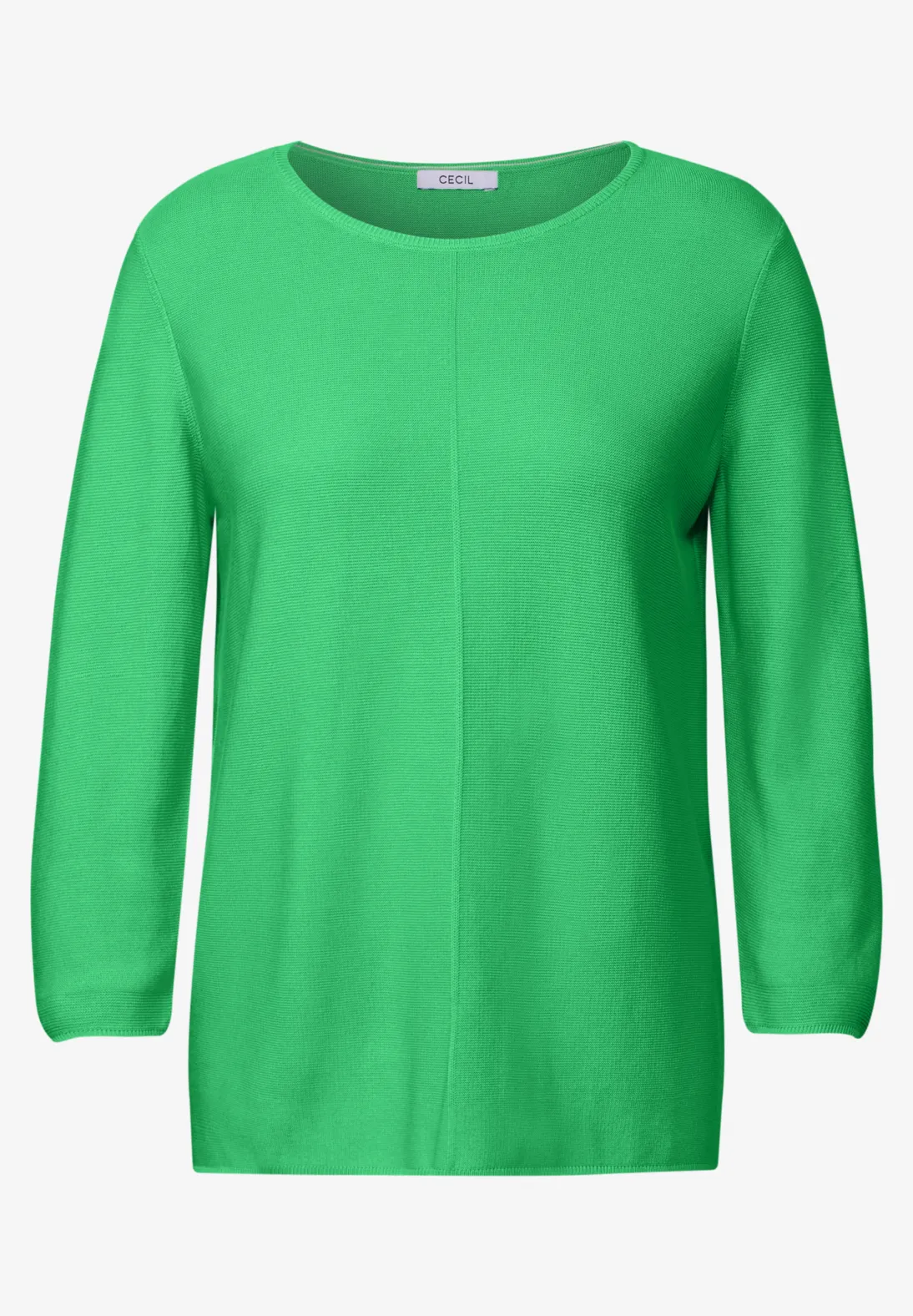 Cecil Struktur Pullover - Iced Neon Green