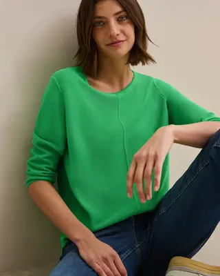 Cecil Trui met Structuur - Iced Neon Green