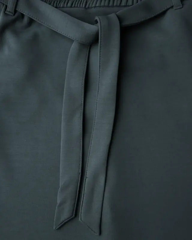 Cecil Skirt with Belt - Slate Khaki