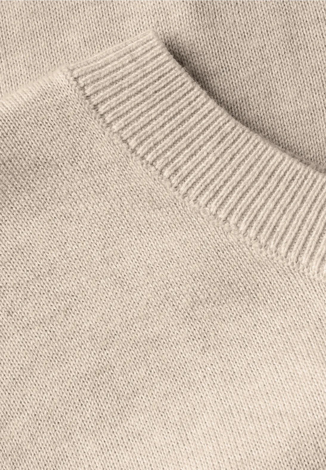 Street One Short Sleeve Jumper - Sheer Beige Melange