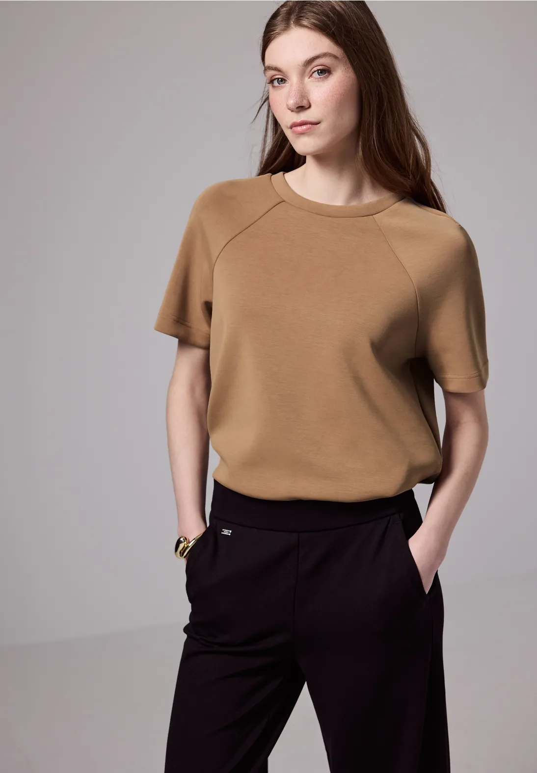 JACK & JONES Mark Merino Knit Crew Neck Slim Fit, Heren Pullover Wol Met O Hals Bruin 12216817 Emperador
