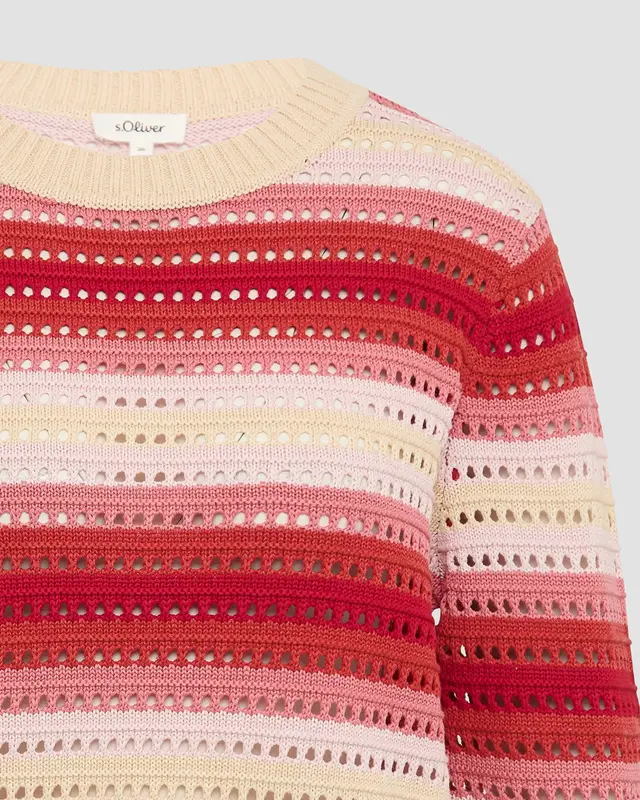 S. Oliver Multicolor Jumper - Red Combi