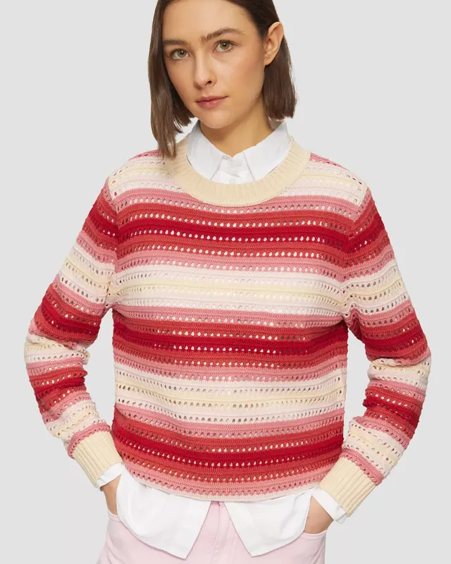S. Oliver Pullover - Red Combi