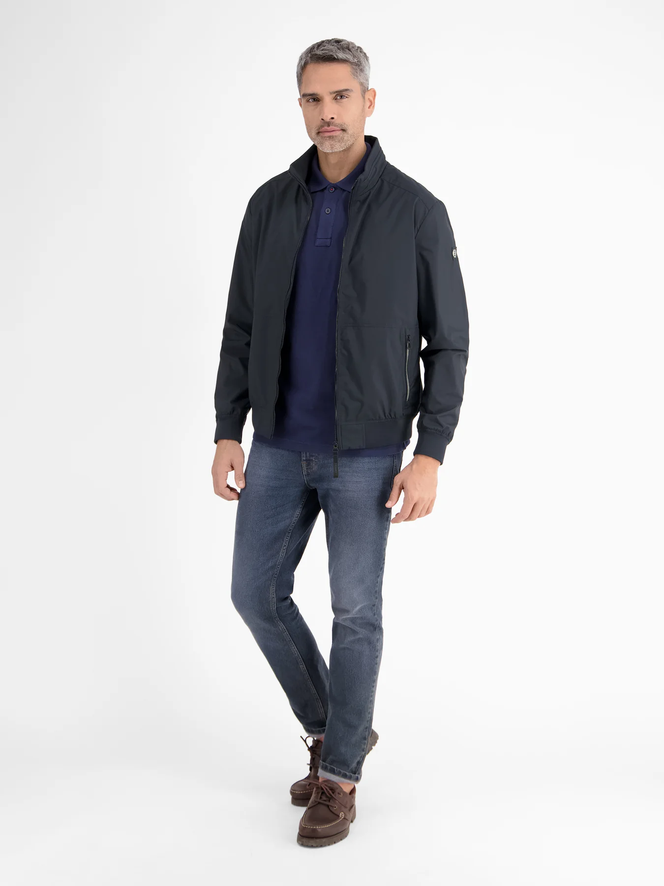 Lerros Wind- and Water Repellent Blouson Jacket - Night Blue
