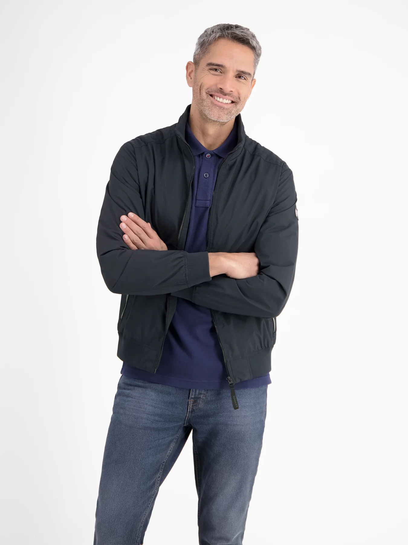 Lerros Wind- and Water Repellent Blouson Jacket - Night Blue