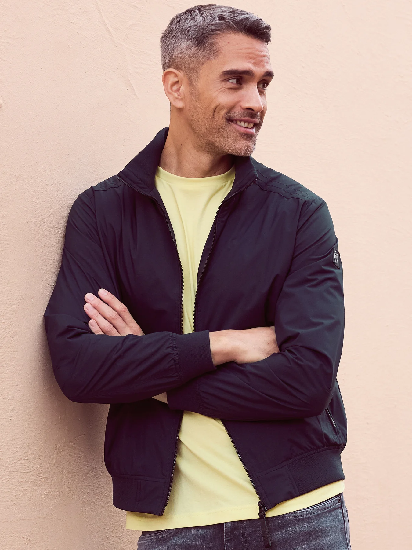 Lerros Wind- and Water Repellent Blouson Jacket - Night Blue