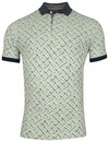 Baileys Poloshirt Painted Check - Misty Green