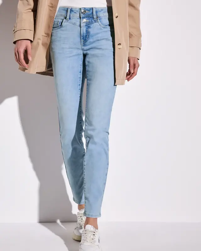Street One Jeans im Slim Fit York - Light Blue Soft Wash
