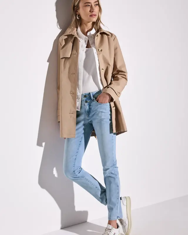 Street One Jeans im Slim Fit York - Light Blue Soft Wash