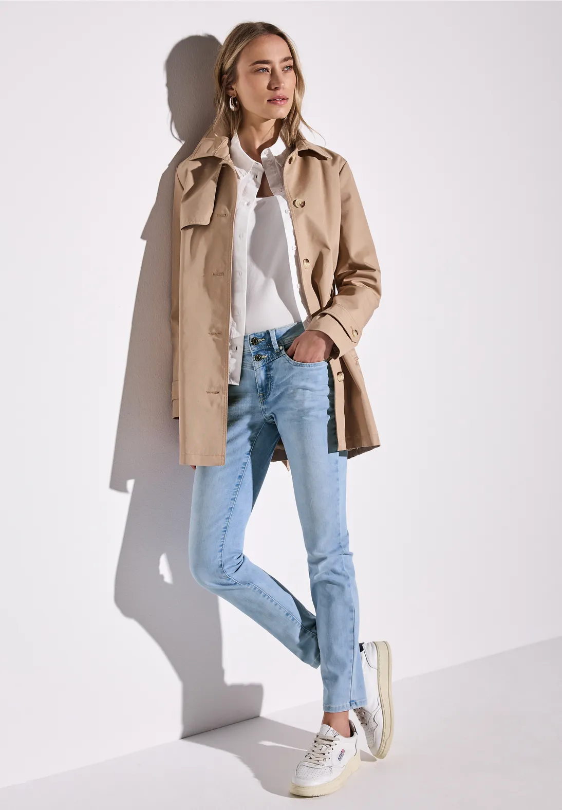 Street One Slanke Jeans York - Light Blue Soft Wash