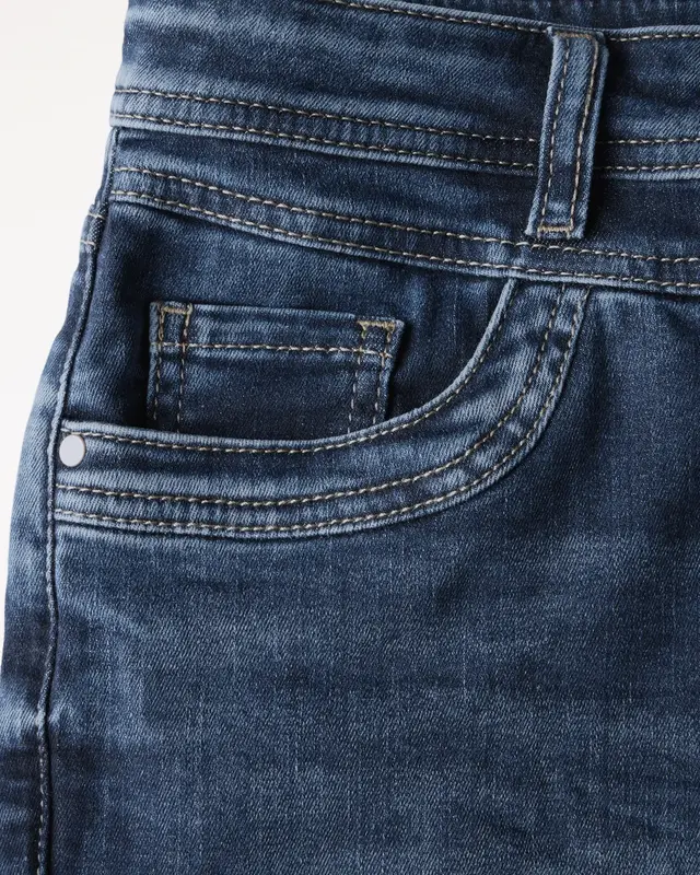 Street One 7/8-Jeans Casual Fit Jane - Dark Blue Washed