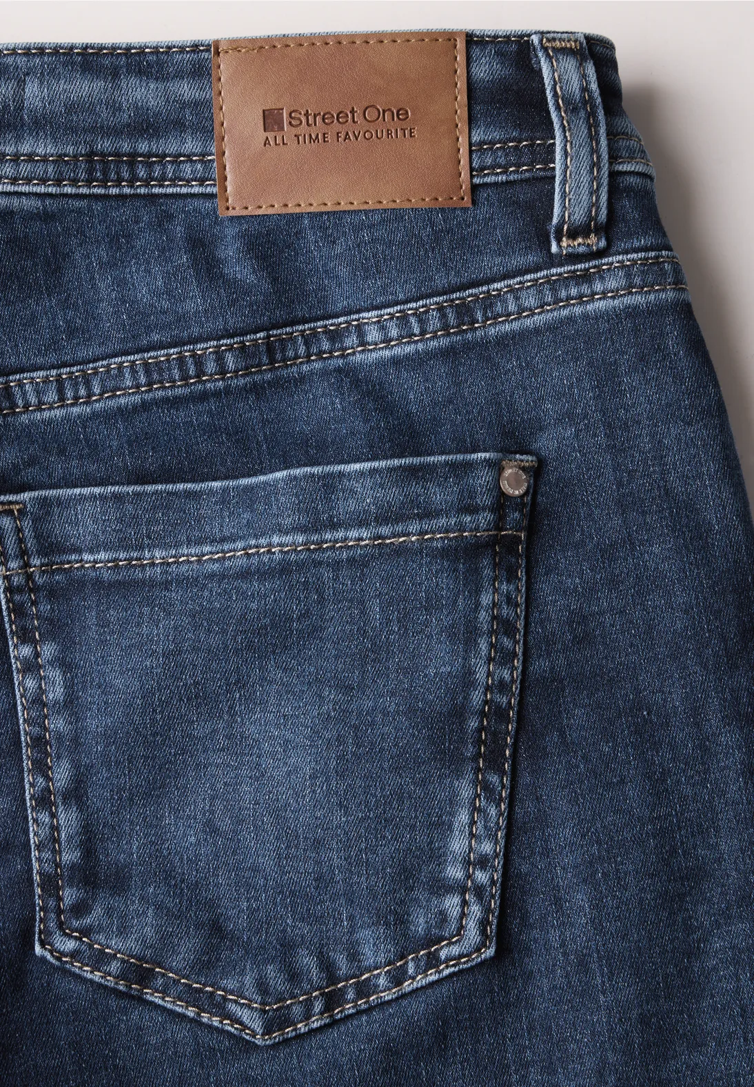 Street One 7/8-Jeans Casual Fit Jane - Dark Blue Washed