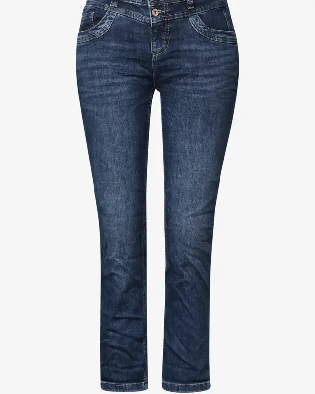 Street One 7/8-Jeans Casual Fit Jane - Dark Blue Washed
